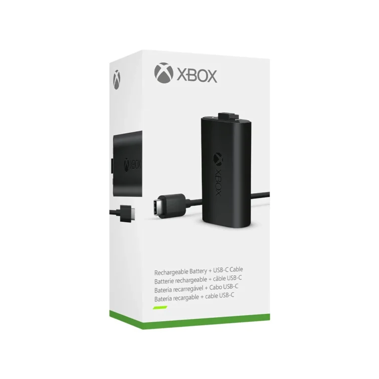 Xbox მრავალჯერადი დატენვის ბატარეა + USB-C კაბელი