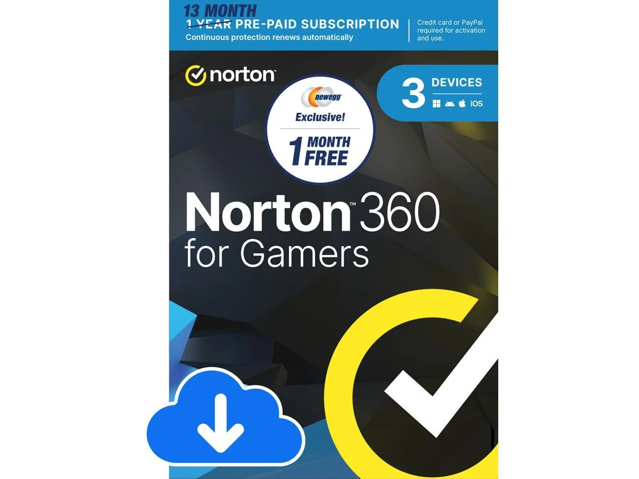 Norton 360 for Gamers / Game Optimizer / Dark  Monitoring