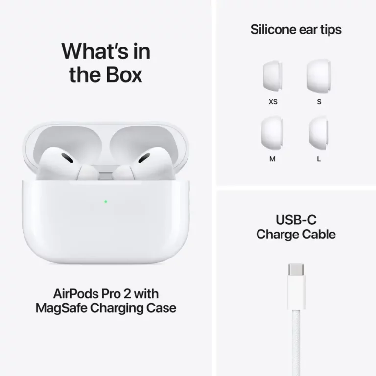 Apple AirPods Pro 2 USB-C (ახალი მოდელი)