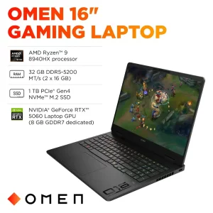 HP OMEN 16 2K 144Hz Ryzen 9 8940HX, RTX 5060, 32GB