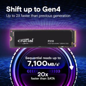 Твердотельный накопитель Crucial P310 1 ТБ PCIe Gen4 NVMe M.2