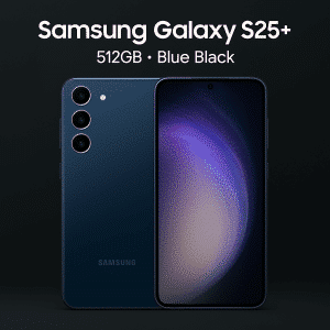 Samsung Galaxy S25+ plus 512GB ლურჯი შავი