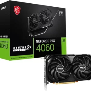 MSI RTX 4060 VENTUS 2X 8GB OC – ორმაგი ვენტილატორით