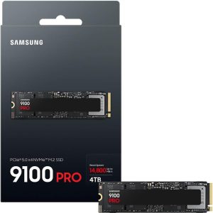 Samsung SSD 9100 PRO 4TB, PCIe 5.0x4 M.2 2280, თანმიმდევრული წაკითხვის სიჩქარე 14,800 მბ/წმ-მდე