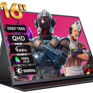 ულტრაეფექტური 16" 2K 144Hz პორტატული სათამაშო მონიტორი | QHD IPS დისპლეი