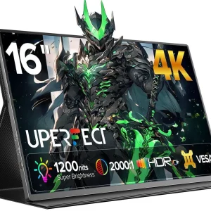 UPERFECT 16" 4K სათამაშო პორტატული მონიტორი 1200 ნითსი