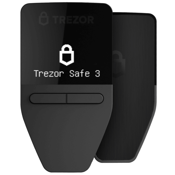Trezor Safe 3 Cosmic Black crypto hardware wallet
