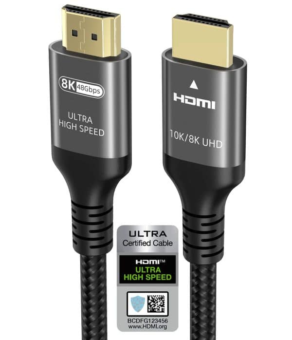 Ubluker 10K 8K 4K HDMI Cable 48Gbps 6.6 FT