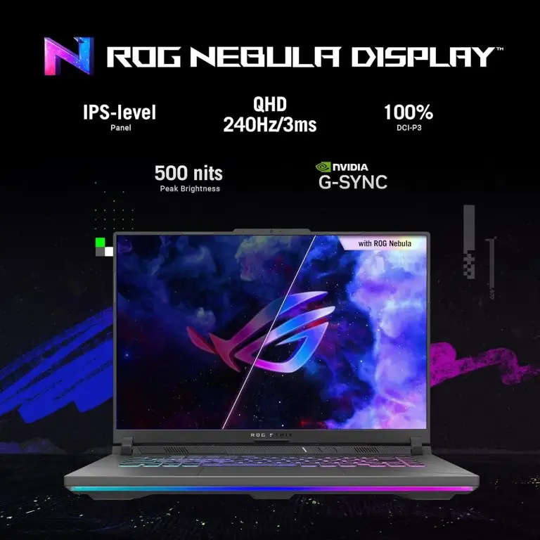 ASUS ROG Strix G16 QHD 240Hz i9-14900HX RTX 4070, 16GB, 1TB