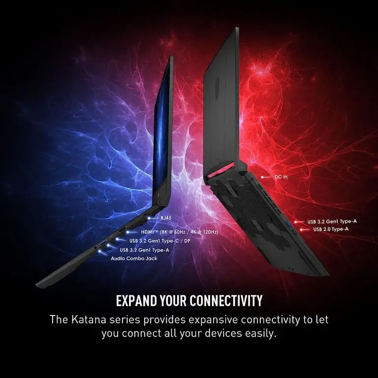 MSI Katana 15.6 gaming laptop RTX4070 i7-13620H 16GB RAM