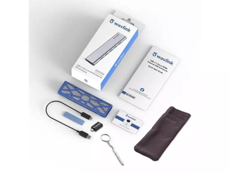 M.2 NVMe SSD დანართი, USB 3.1 Gen 2 ლეპტოპისთვის და კომპიუტერისთვის