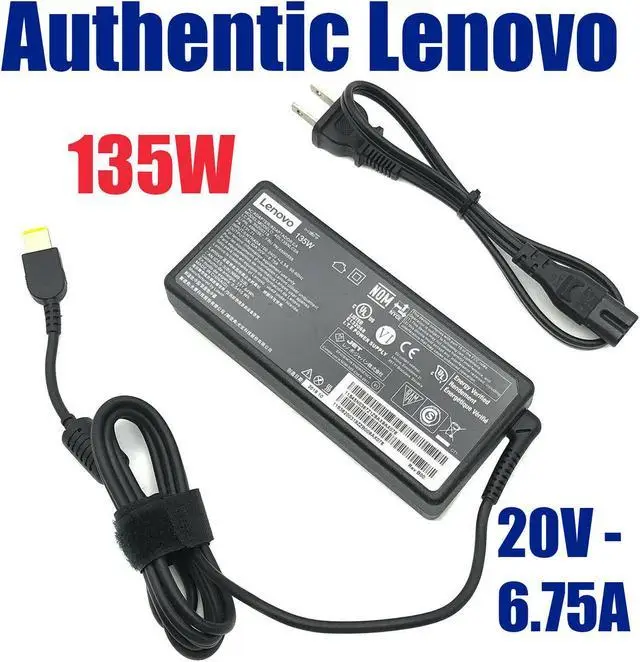 ორიგინალი Lenovo AC ადაპტერი 19.5V 6.7A 130W w/PC OEM