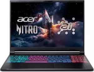 Acer Nitro V 16S ხელოვნური ინტელექტის მქონე სათამაშო ლეპტოპი Ryzen 7 260 RTX 5060 32GB 1TB SSD-ით
