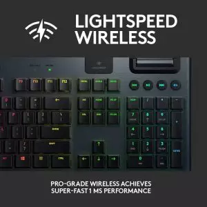 Logitech G915 LIGHTSPEED უსადენო RGB მექანიკური კლავიატურა